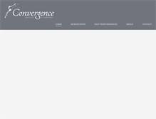 Tablet Screenshot of convergenceballet.org